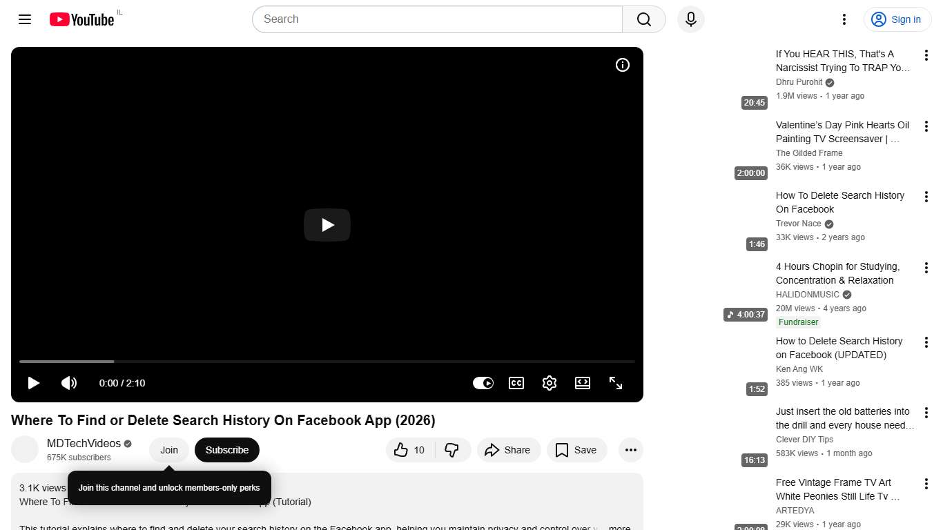 Where To Find or Delete Search History On Facebook App (2026) - YouTube