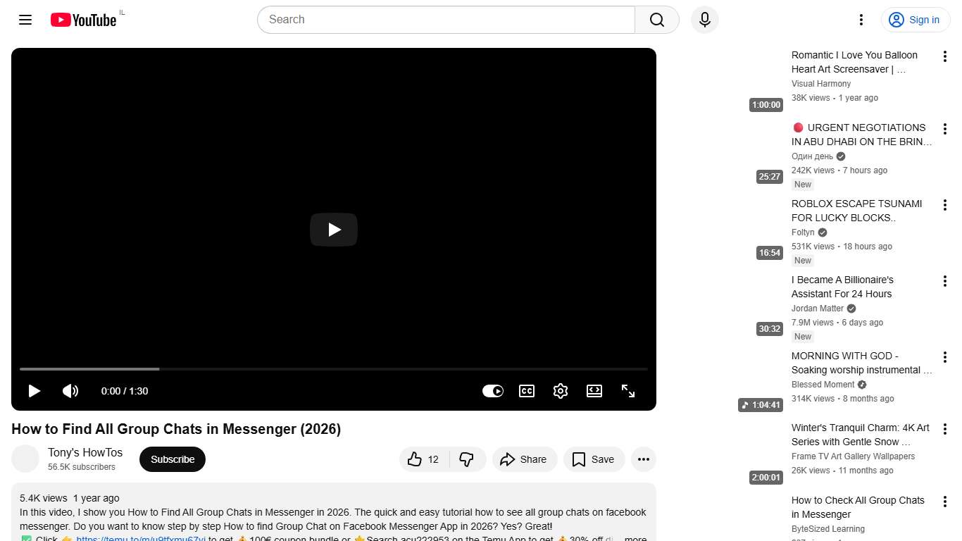 How to Find All Group Chats in Messenger (2026) - YouTube